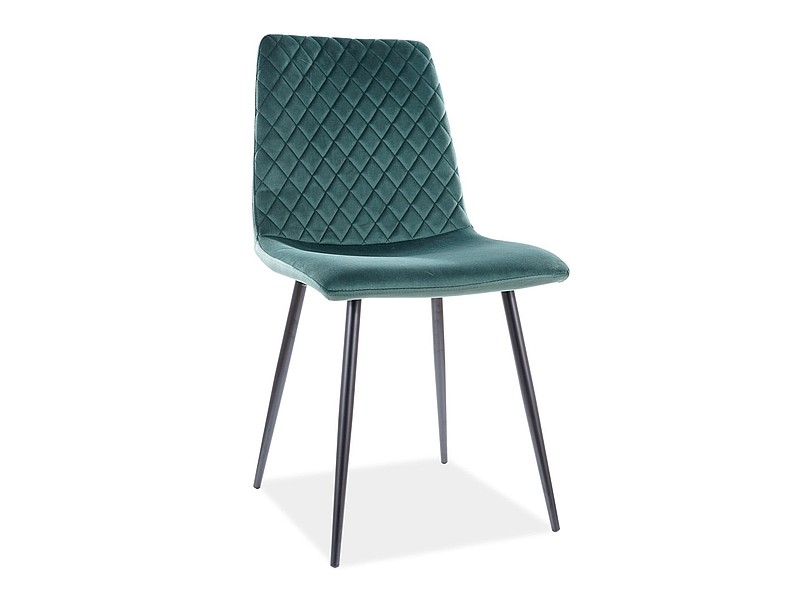 Krzesło IRYS VELVET aksamitne zielone Signal