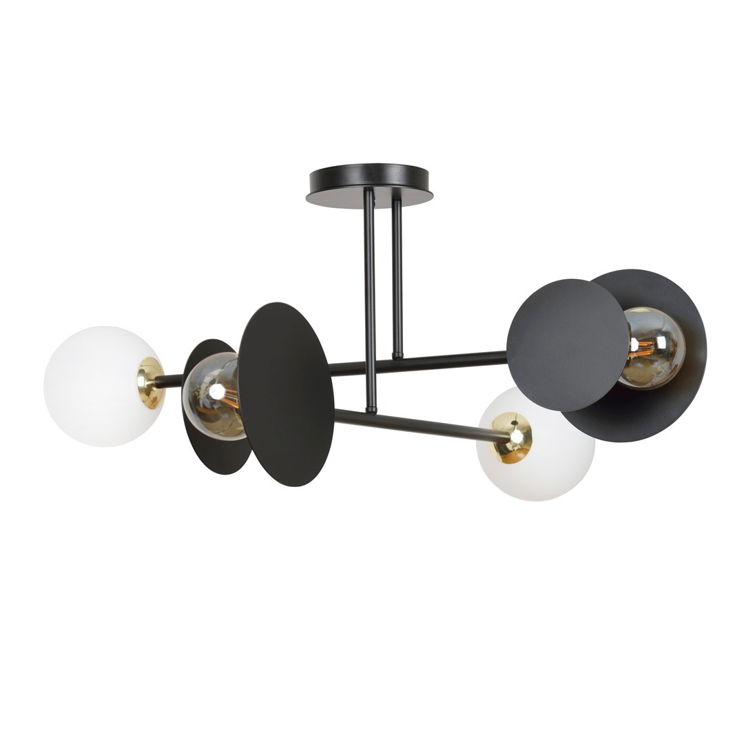 Lampa sufitowa  MINERVA Czarny 612/4