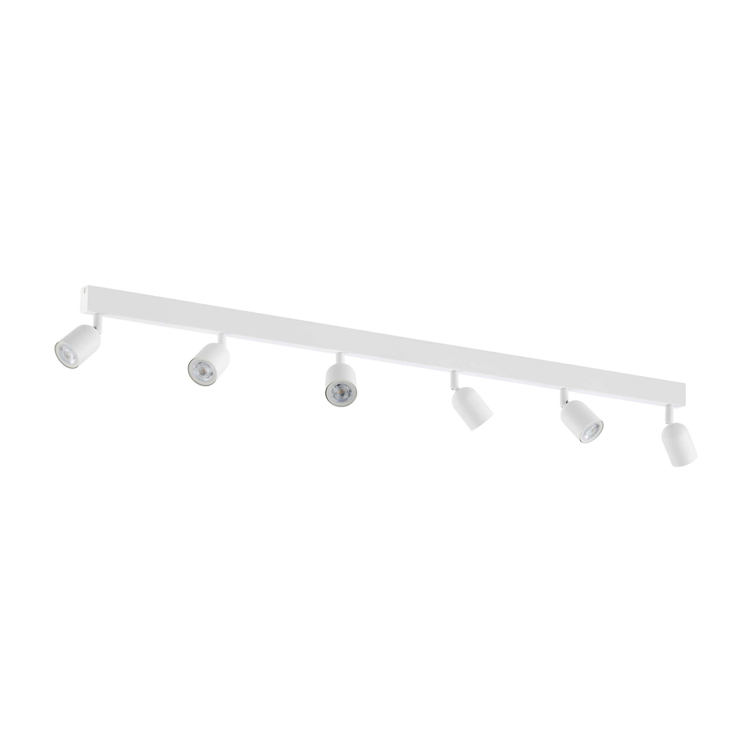 Lampa sufitowa TOP biała na metalowej listwie regulowana 127x18x16cm