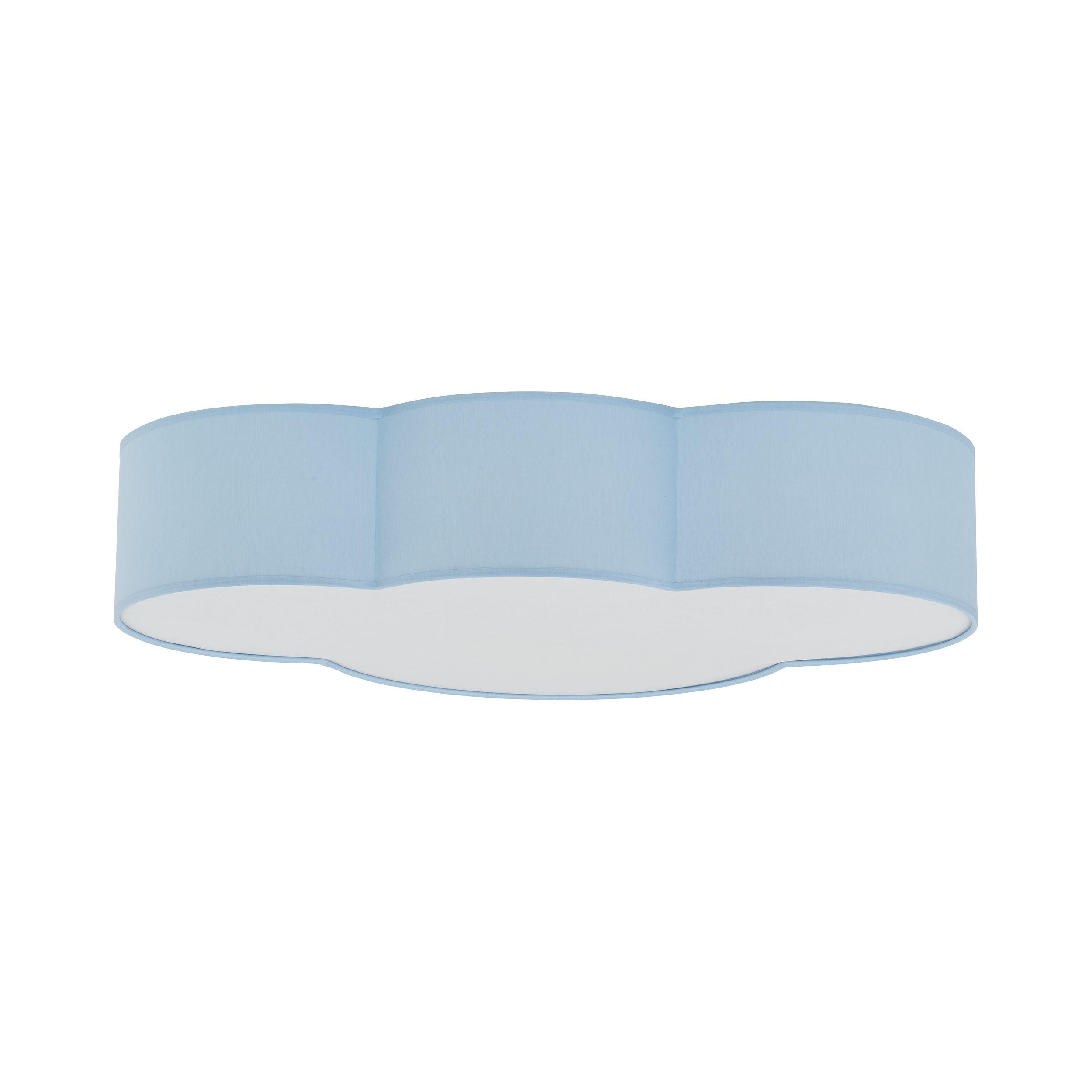 Plafon / Kinkiet CLOUD niebieski z białym kloszem w kształcie chmury 62x45x13cm - TK_6071