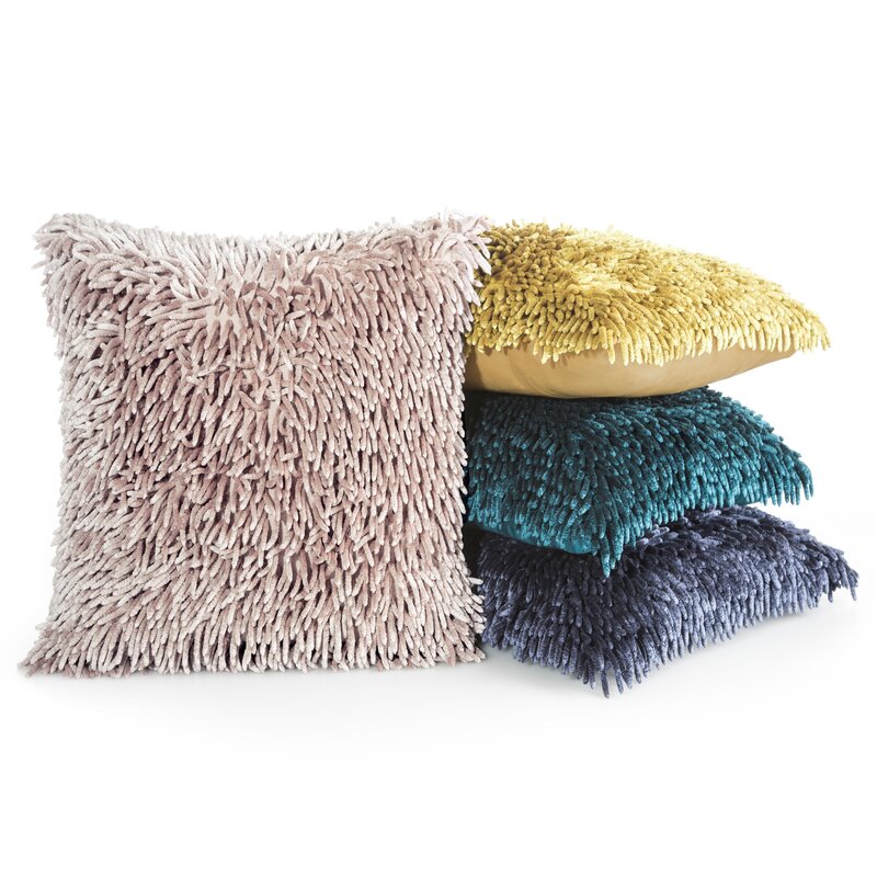 POSZEWKA SHAGGY 1 40X40 CM OLIWKOWY - EU_356388