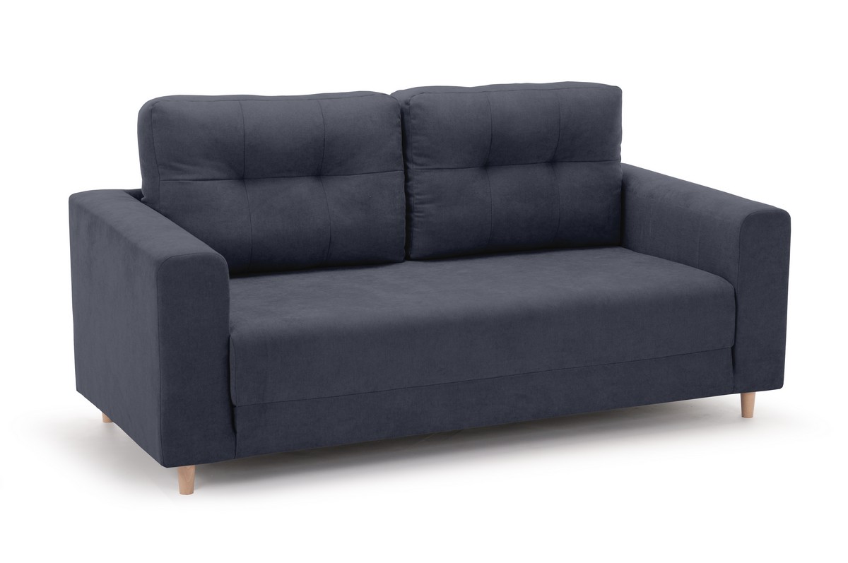 Sofa rozkładana Plant granatowa MEBLEX