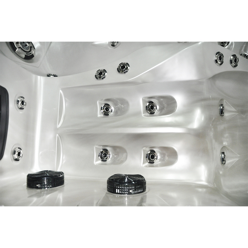 Jacuzzi ogrodowe 2-os. z hydromasażem SPA-749 200x135 cm biały/brązowy - HS_SPA749-3284