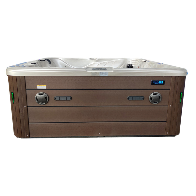 Jacuzzi ogrodowe 5-os. z hydromasażem SPA-702 230x230 cm cappuccino/brązowy - HS_SPA702-2280