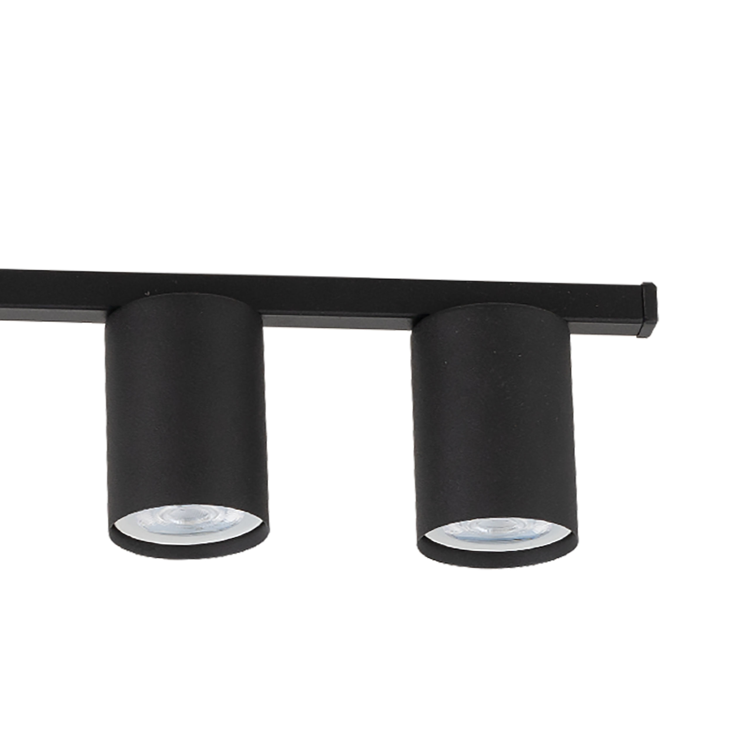 Lampa sufitowa LOGAN czarna na metalowej listwie potrójna 80x11x5cm - TK_4565