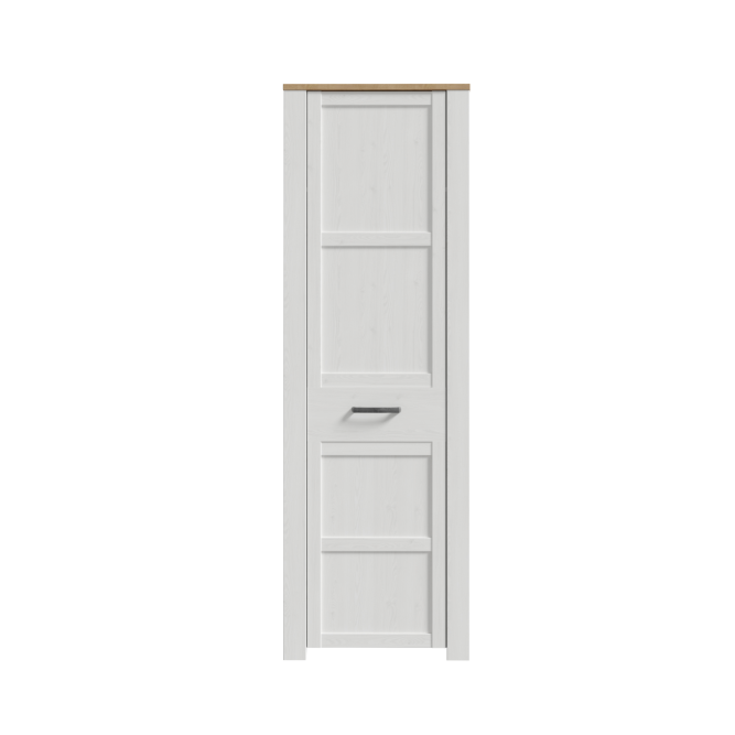 Szafa 1-drzwiowa CHISBURY ubraniowa CHISBURY - dąb riviera, modrzew jasny sibu - BHLS711-M482