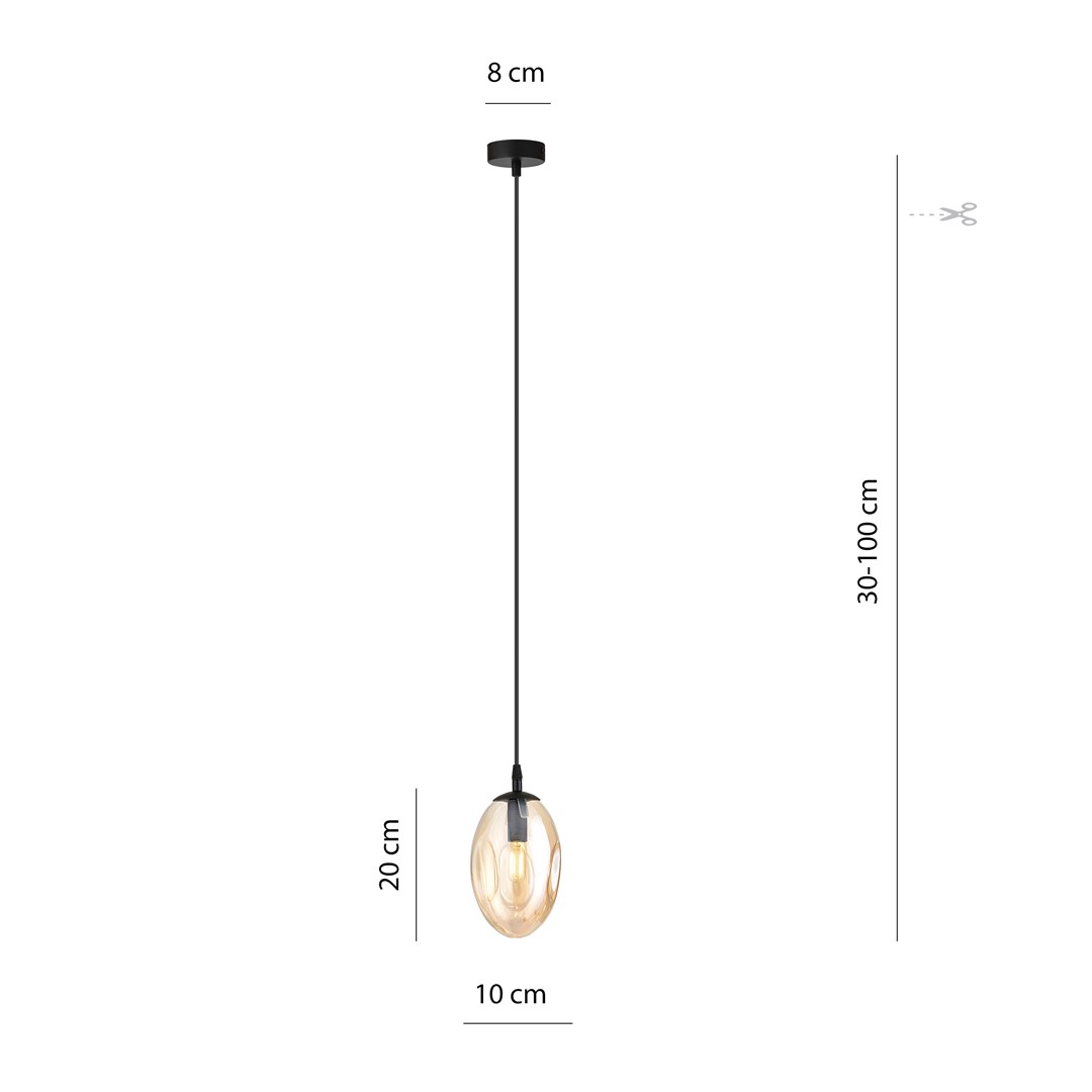 Lampa wisząca ASTRAL Czarny 1267/1 - 1267/1