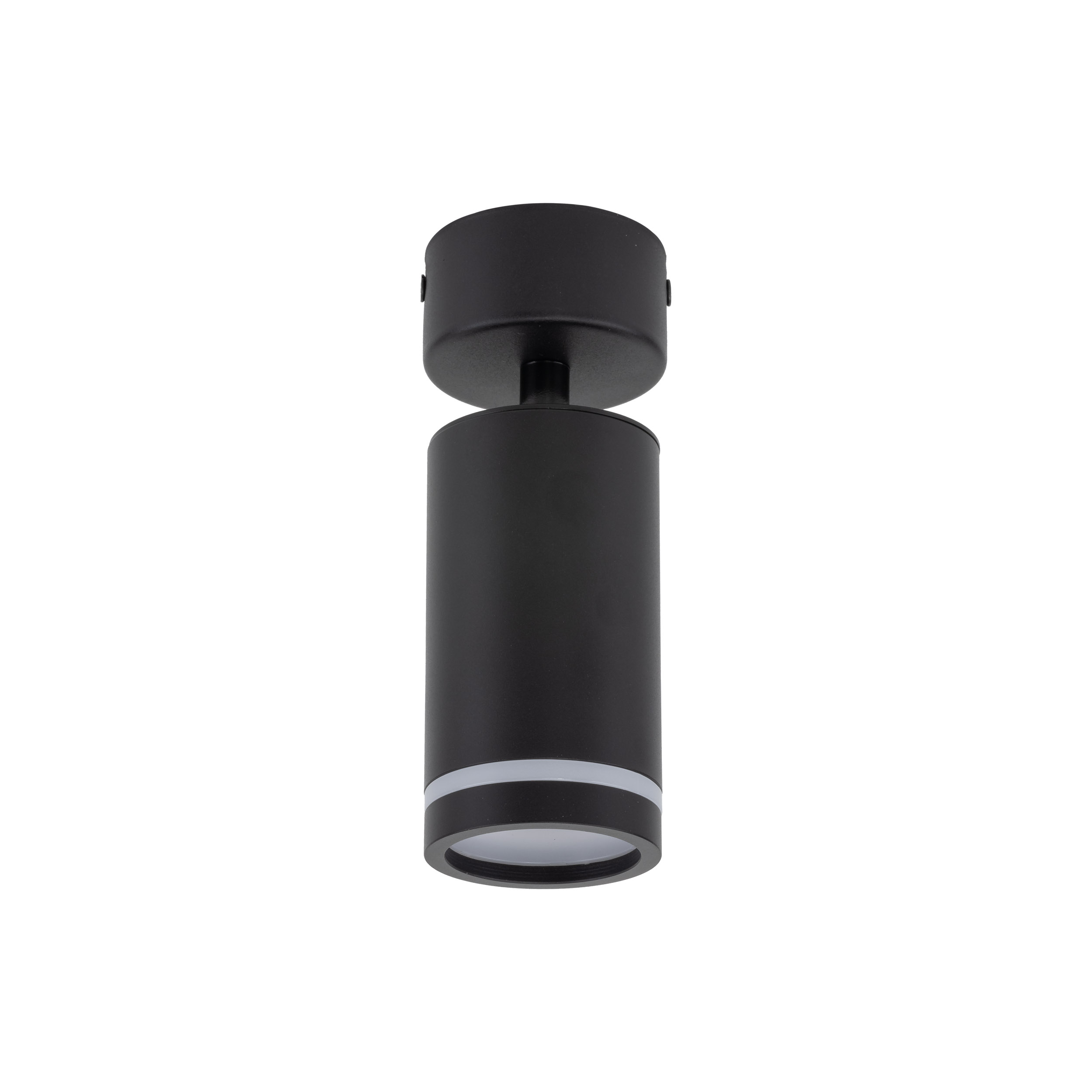 Lampa sufitowa / Kinkiet JET czarny regulowany z pierścieniem świetlnym 15x13x5cm - TK_6910