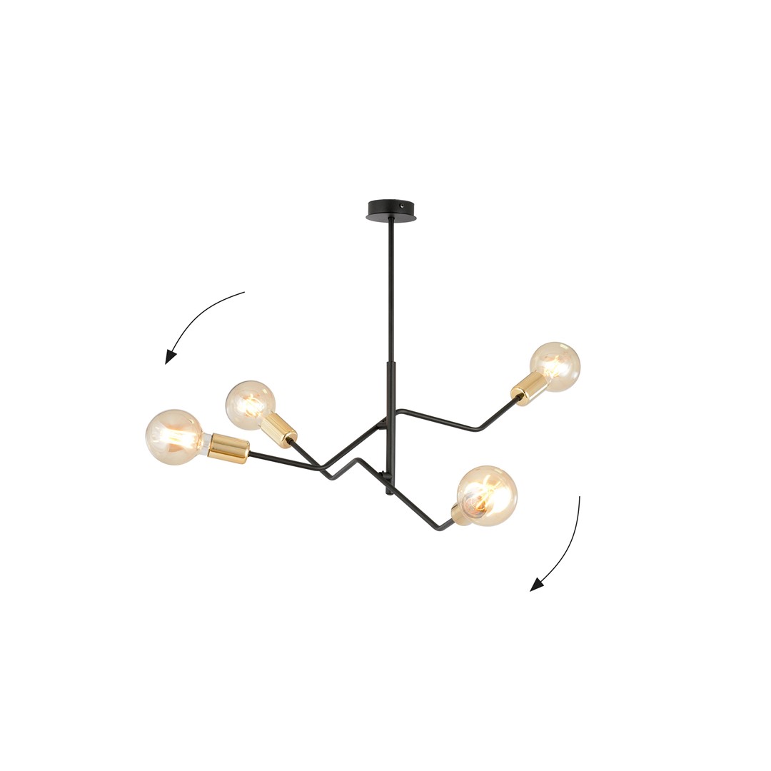 Lampa sufitowa  BOLT Czarny 1125/4 - 1125/4