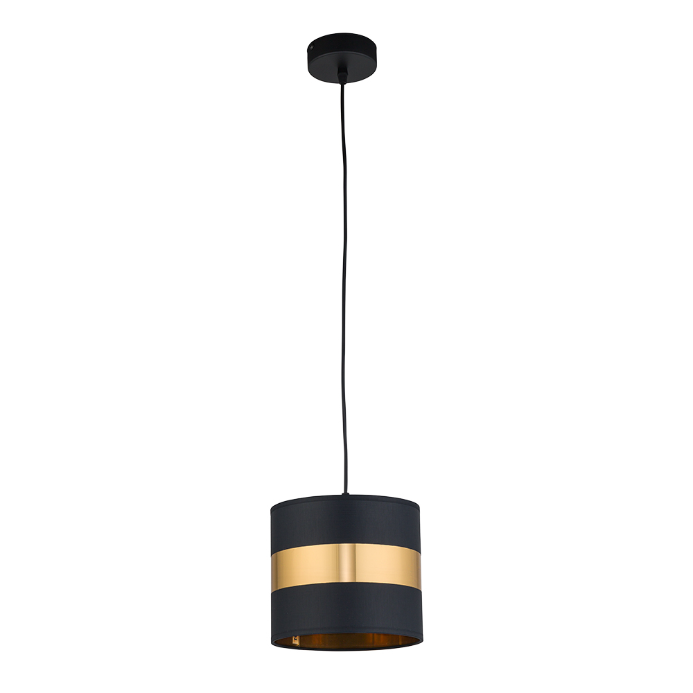 Lampa wisząca PARIS czarna ze złotymi elementami 110x20cm