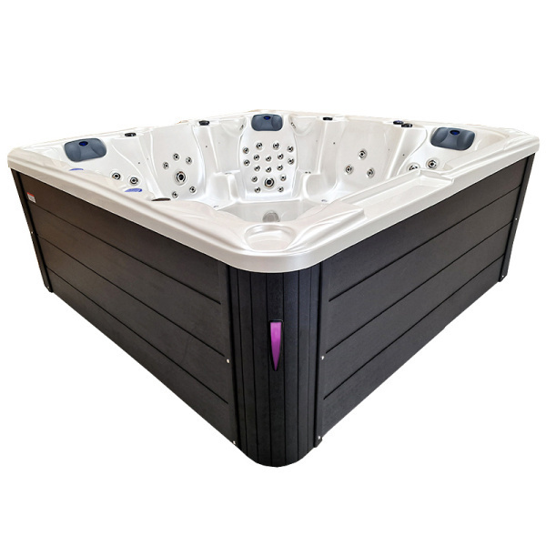 Jacuzzi ogrodowe 5-os. z hydromasażem SPA-702 230x230 cm biały/antracyt - HS_SPA702-2516