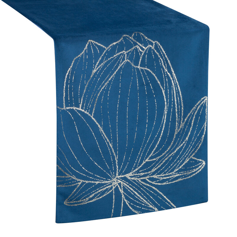 OBRUS BLINK 12 35 X 220 CM GRANATOWY - EU_389611