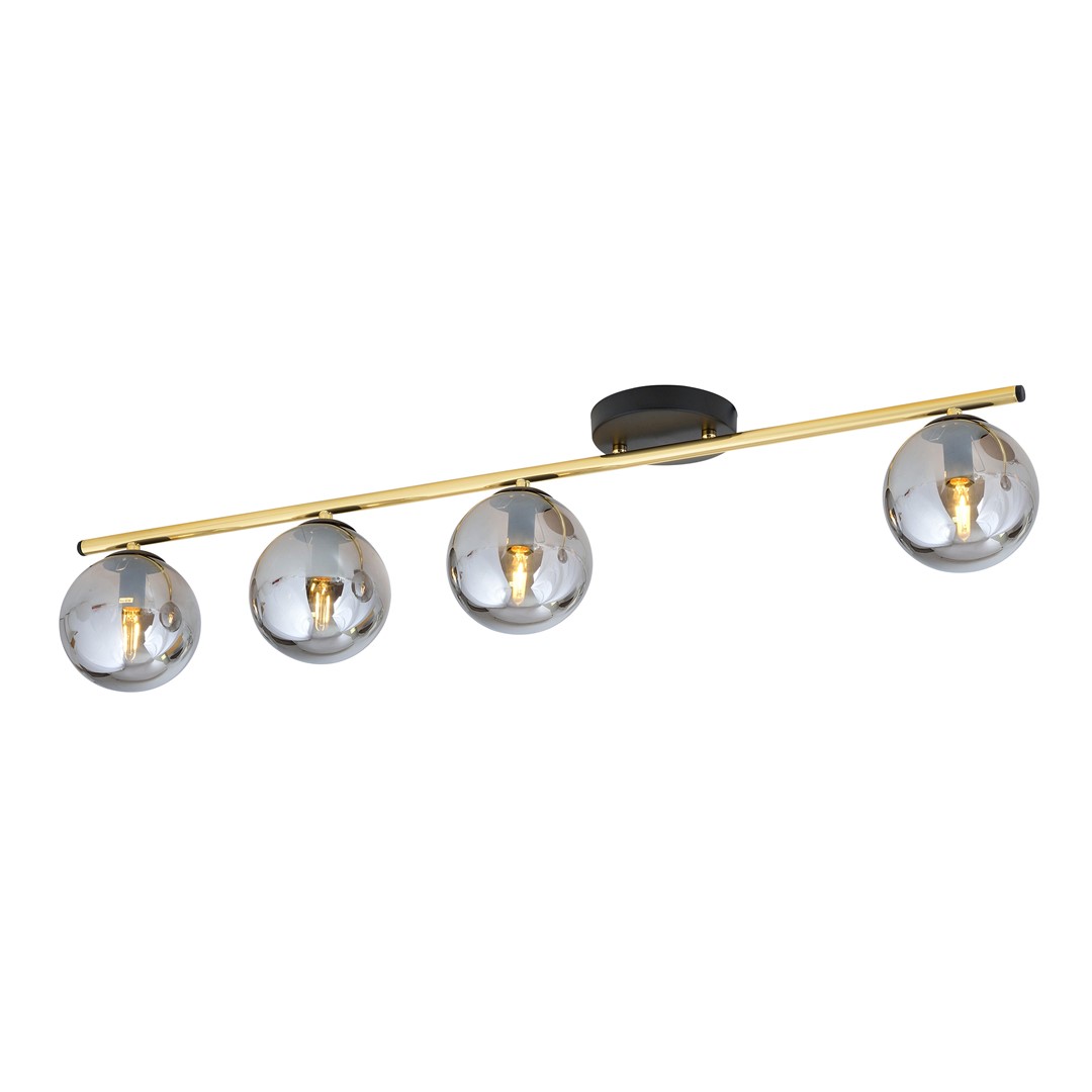 Lampa sufitowa MONZA Czarny,Złoty 1250/4