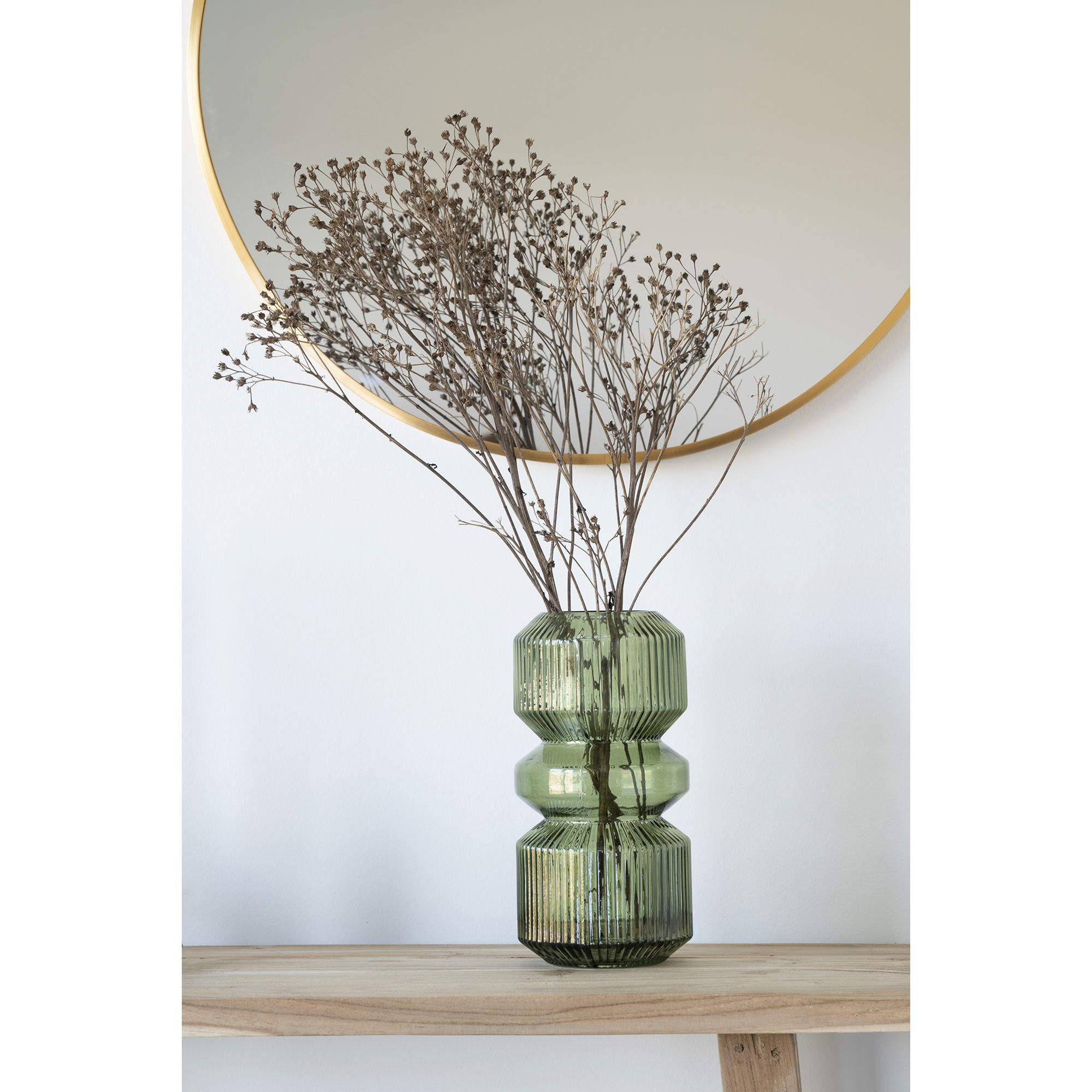 Lustro ścienne okrągłe MADRID fi60 cm - złoty - 4001450