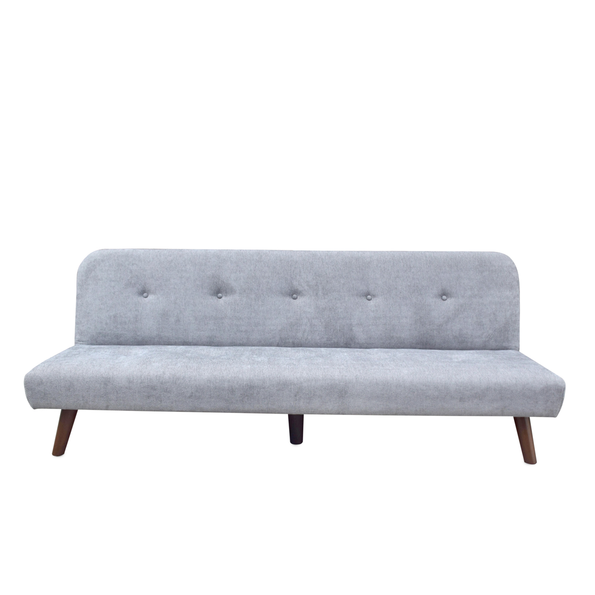 Sofa 3-osobowa z funkcją spania RINKO szara 195x81x74 cm - HO_223268