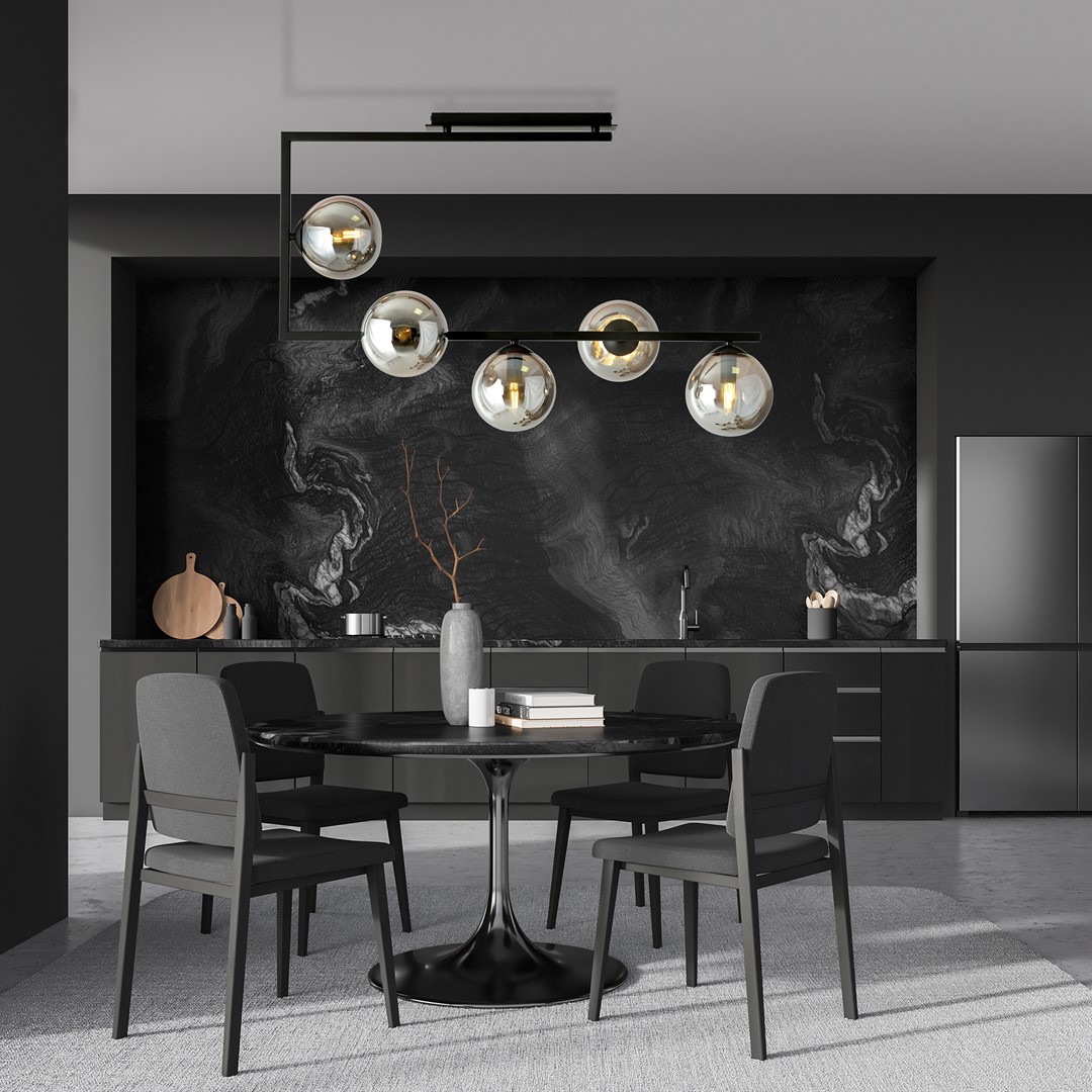Lampa sufitowa SOMA Czarny 1290/5 - 1290/5