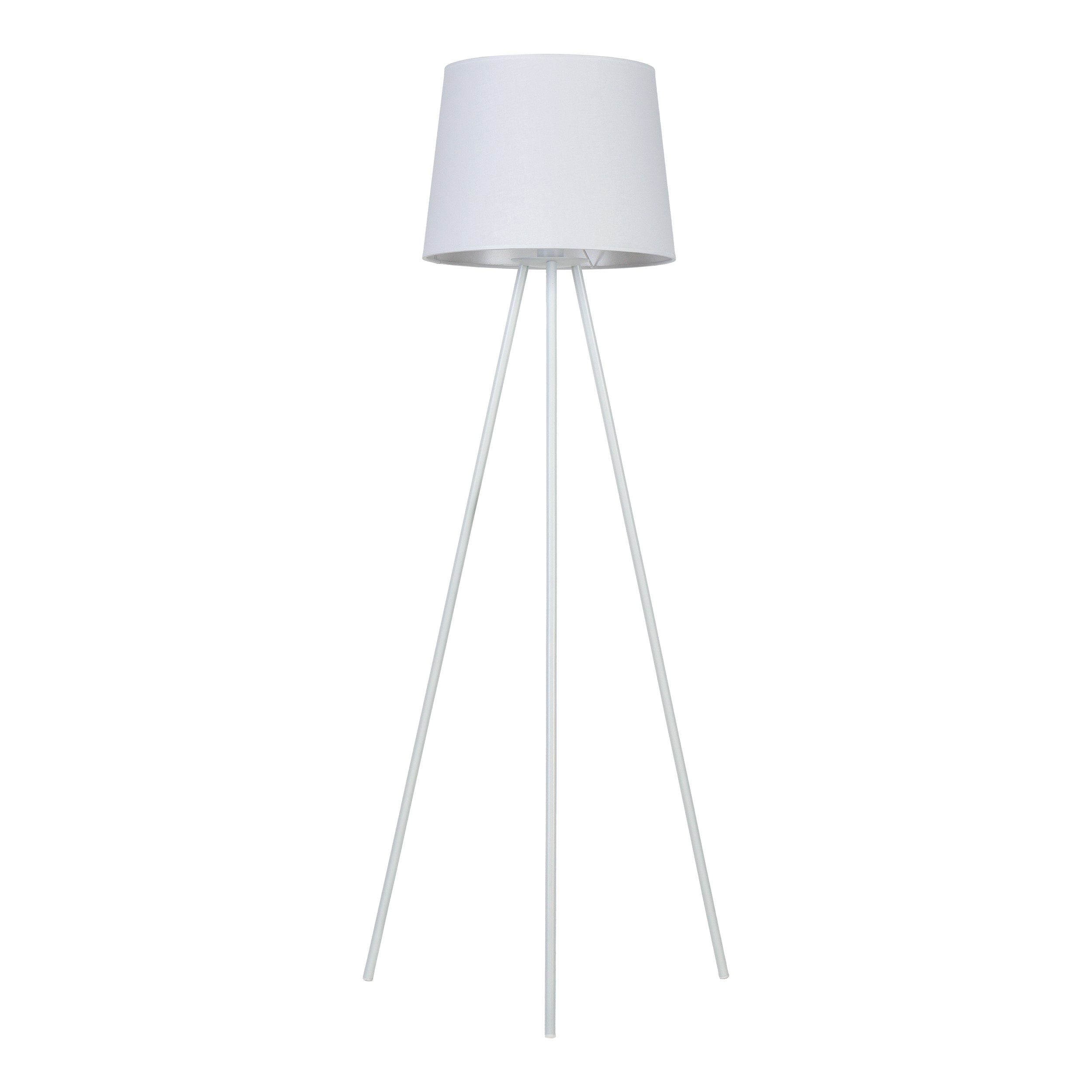 Lampa podłogowa ISEO biała na metalowych nogach
