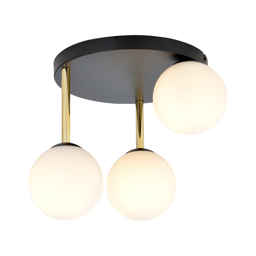Lampa sufitowa  DOLCE Czarny,Złoty 1260/3 - 1260/3