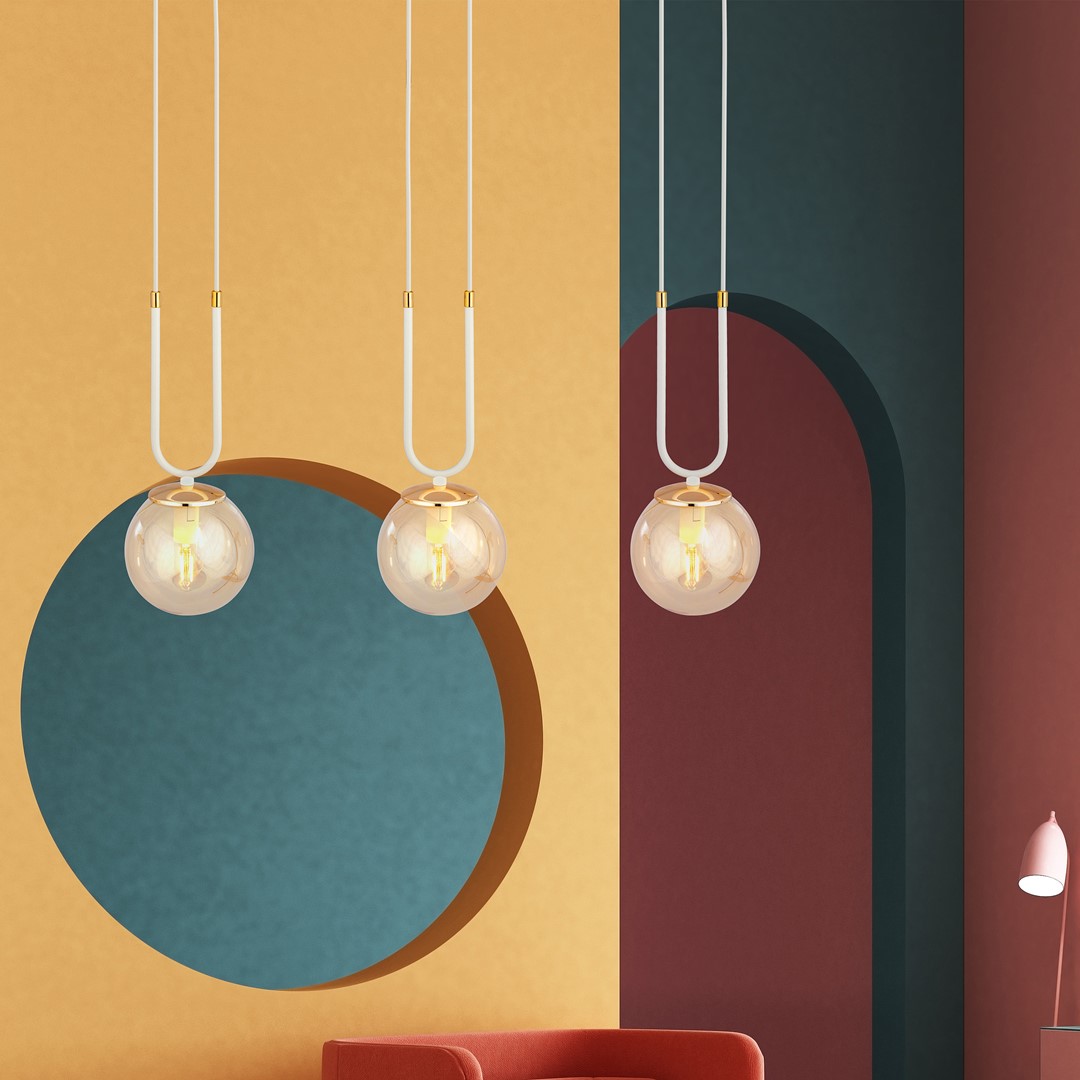 Lampa wisząca GLAM Biały 1117/3 - 1117/3