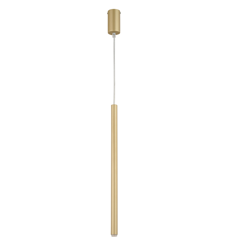 SOPEL 1 PROSTY ZŁOTY / przewód transparent lampa wisząca