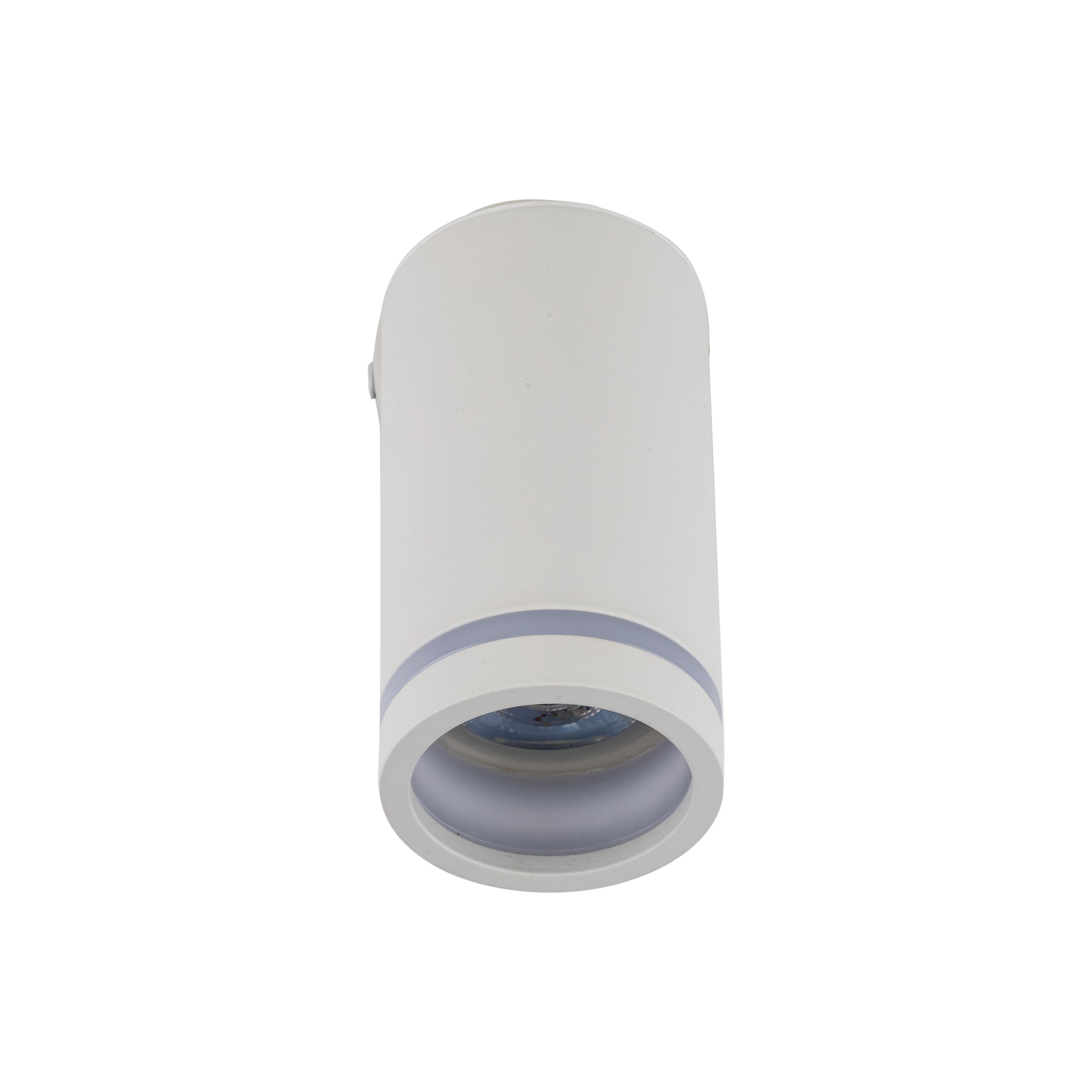 Lampka JET biała regulowana z świecącym pierścieniem 15x13x5cm - TK_6911