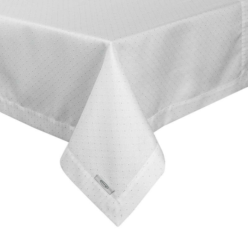 OBRUS ELLEN 140 X 220 CM BIAŁY - EU_391218