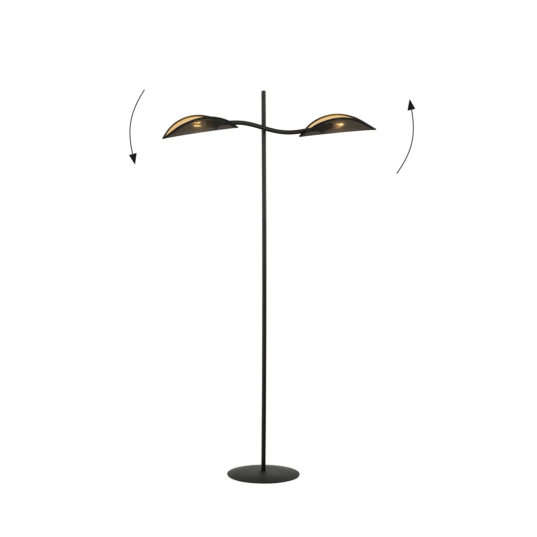 Lampa stojąca LOTUS Czarny 1106/LP2 - 1106/LP2