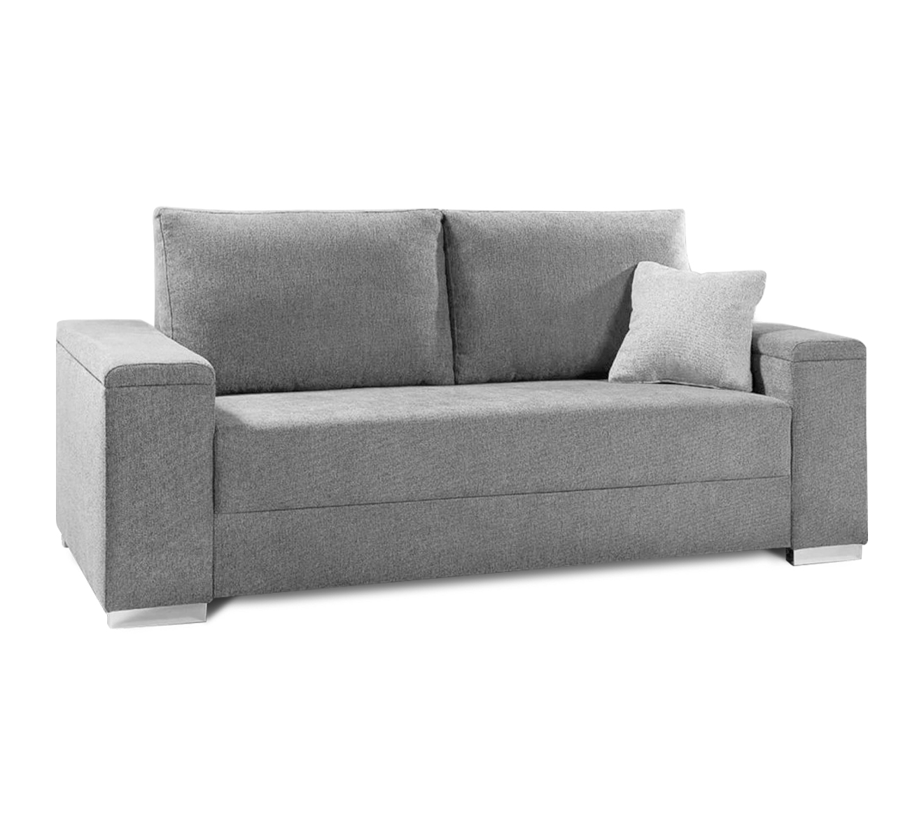 Sofa rozkładana 2-osobowa DAX z funkcją spania 160 cm szara