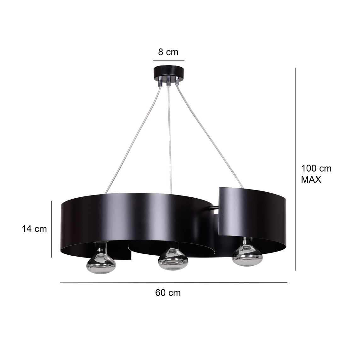 Lampa wisząca VIXON Czarny 284/3 - 284/3