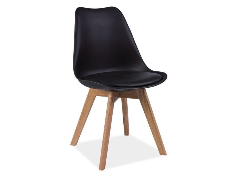 Krzesło KRIS drewniane czarne/dąb Signal