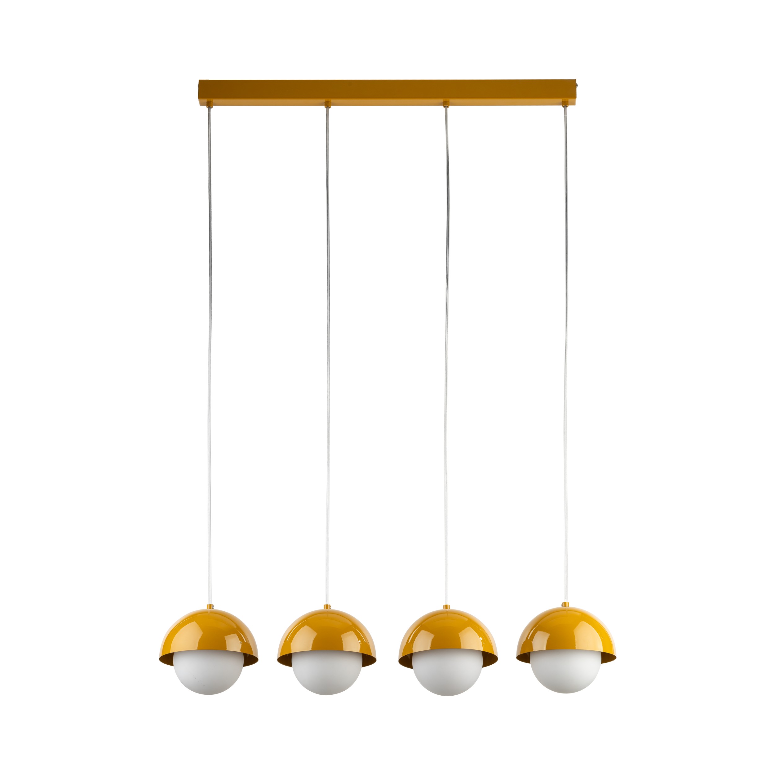 Listwa wisząca BONO żółta błyszcząca na metalowej listwie 120x100x17cm - TK_10267