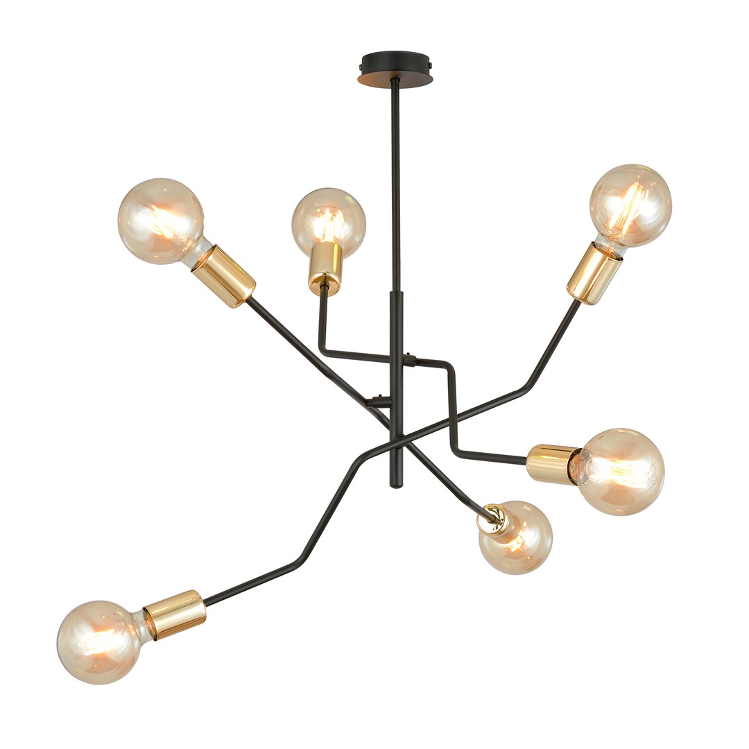 Lampa sufitowa BOLT Czarny 1125/6 - 1125/6
