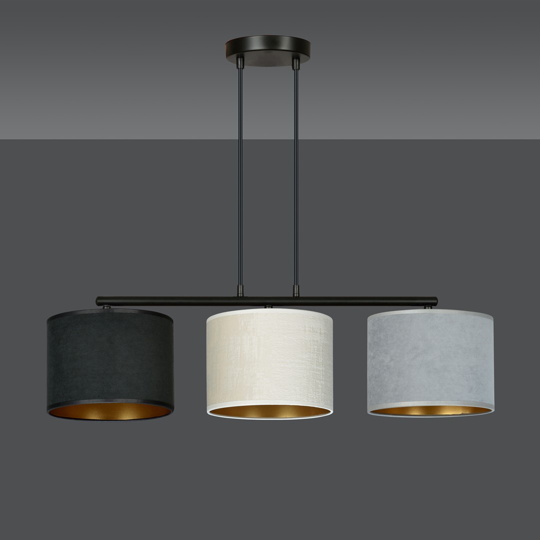 Lampa wisząca HILDE Czarny 1055/3 - 1055/3