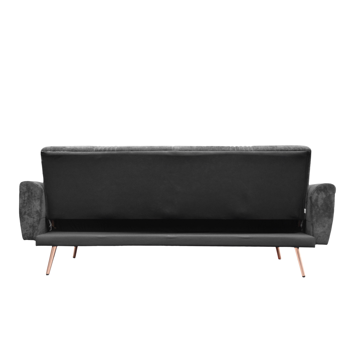 Sofa 3-osobowa z funkcją spania SAMTIGE czarna 212x84x86.5 cm - HO_219792