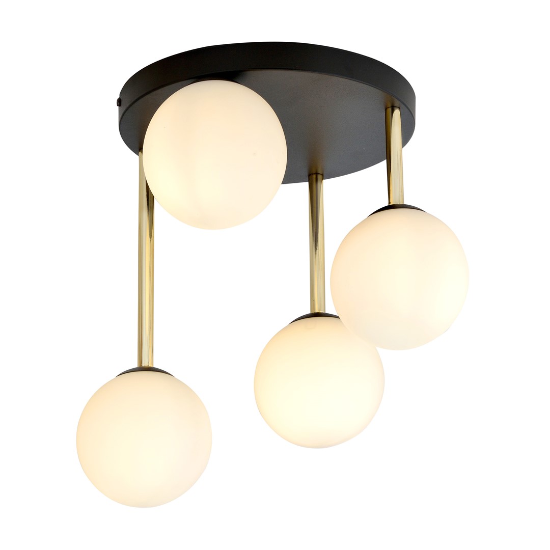 Lampa sufitowa  DOLCE Czarny,Złoty 1260/4 - 1260/4