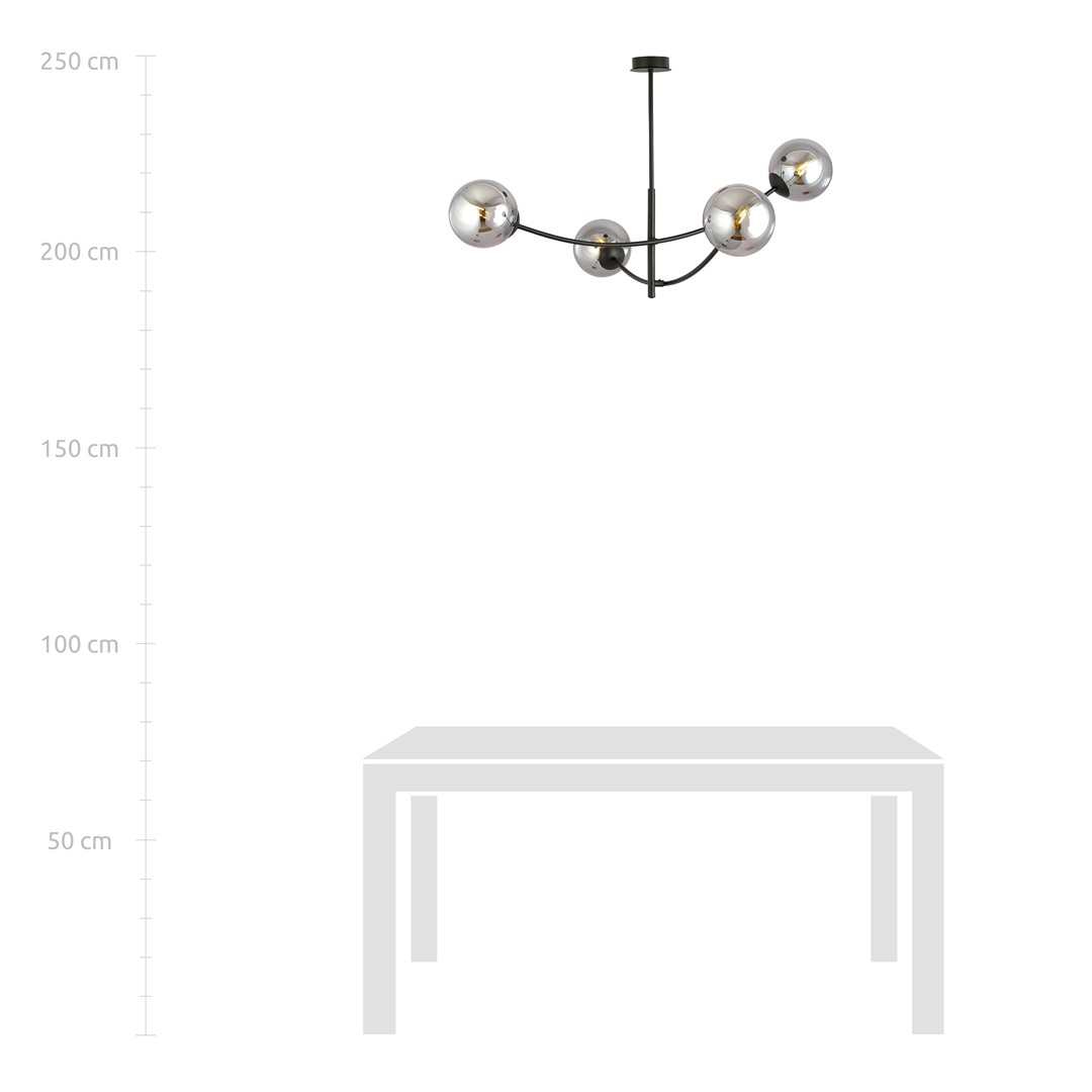 Lampa sufitowa  HUNTER Czarny 1100/4 - 1100/4