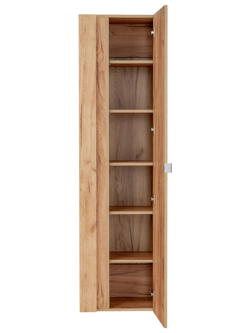 Szafka wysoka z lustrem CAPRI dębowa 170x45x33cm - CAPRI_OAK_803A_FSC