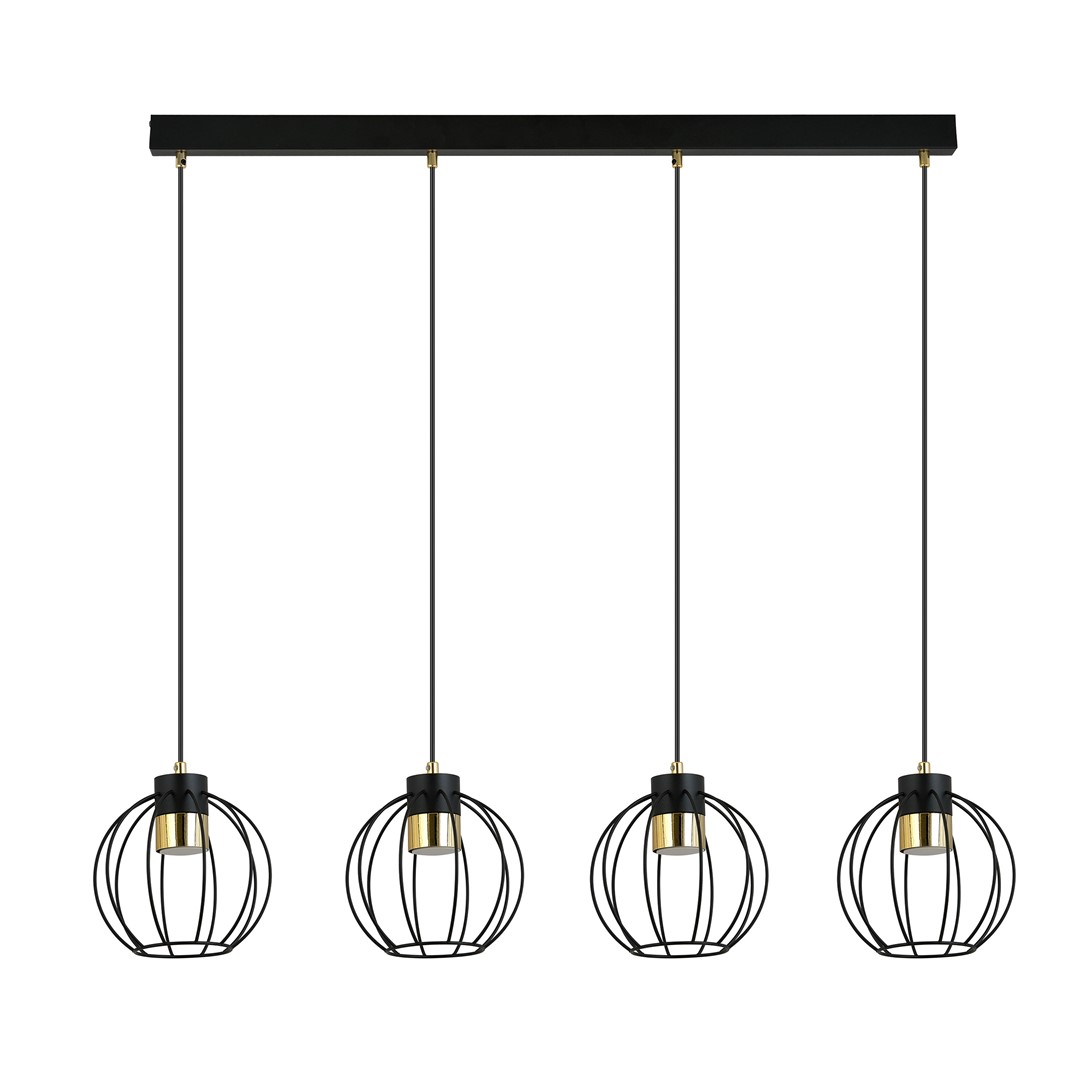 Lampa wisząca AJAX Czarny/Złoty 1200/4 - 1200/4