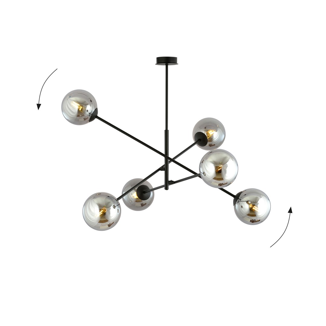 Lampa wisząca LINEAR Czarny 1167/6 - 1167/6