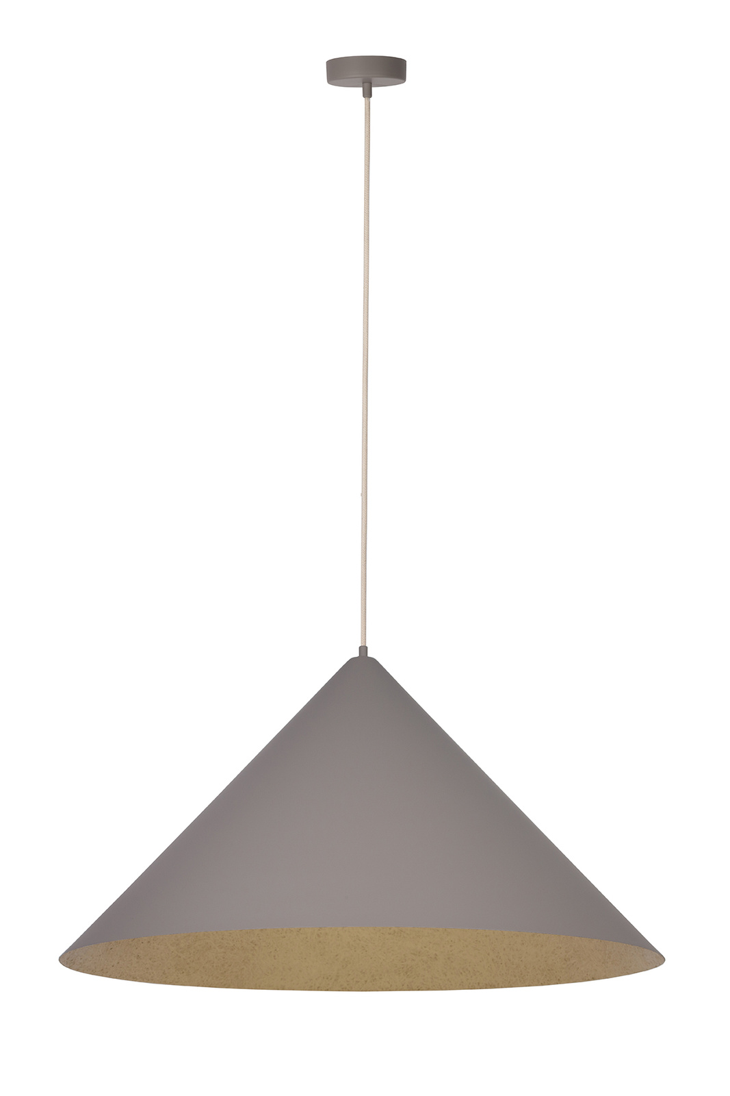 Vesuvio taupe/złoty M 1xE27