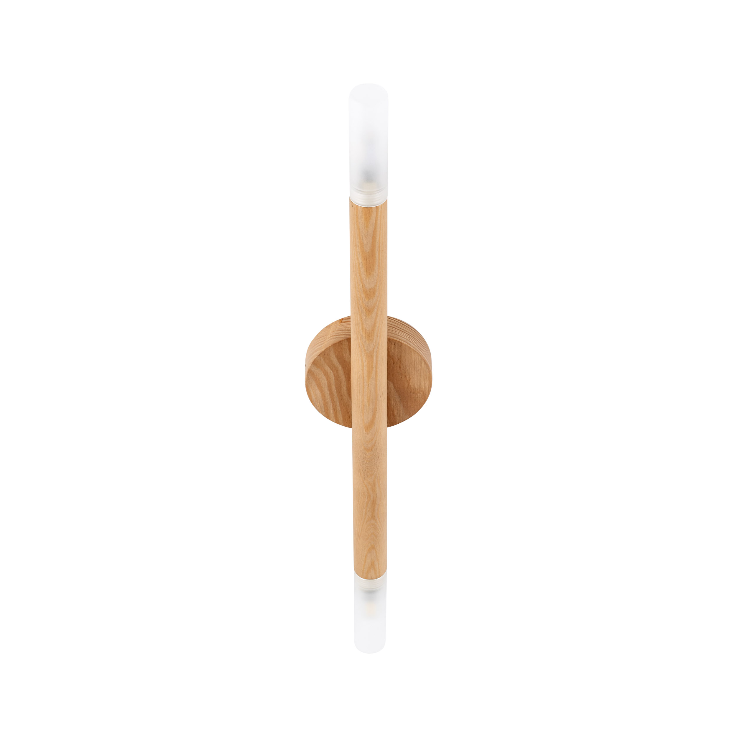 Lampa sufitowa NOBLE jasna drewniana z mlecznymi kloszami 51x8x5cm - TK_4523
