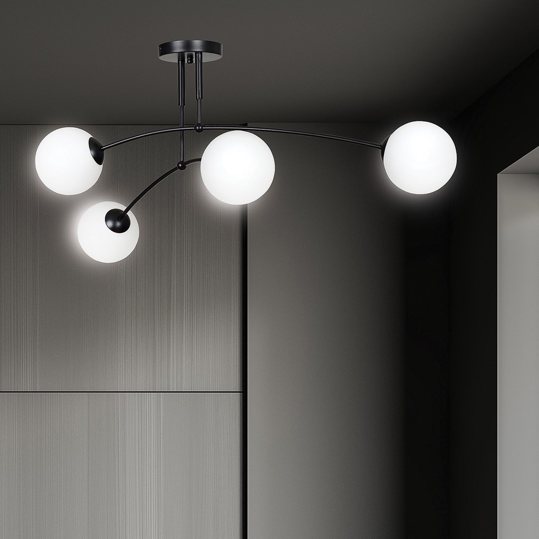 Lampa sufitowa PREGOS Czarny 670/4 - 670/4