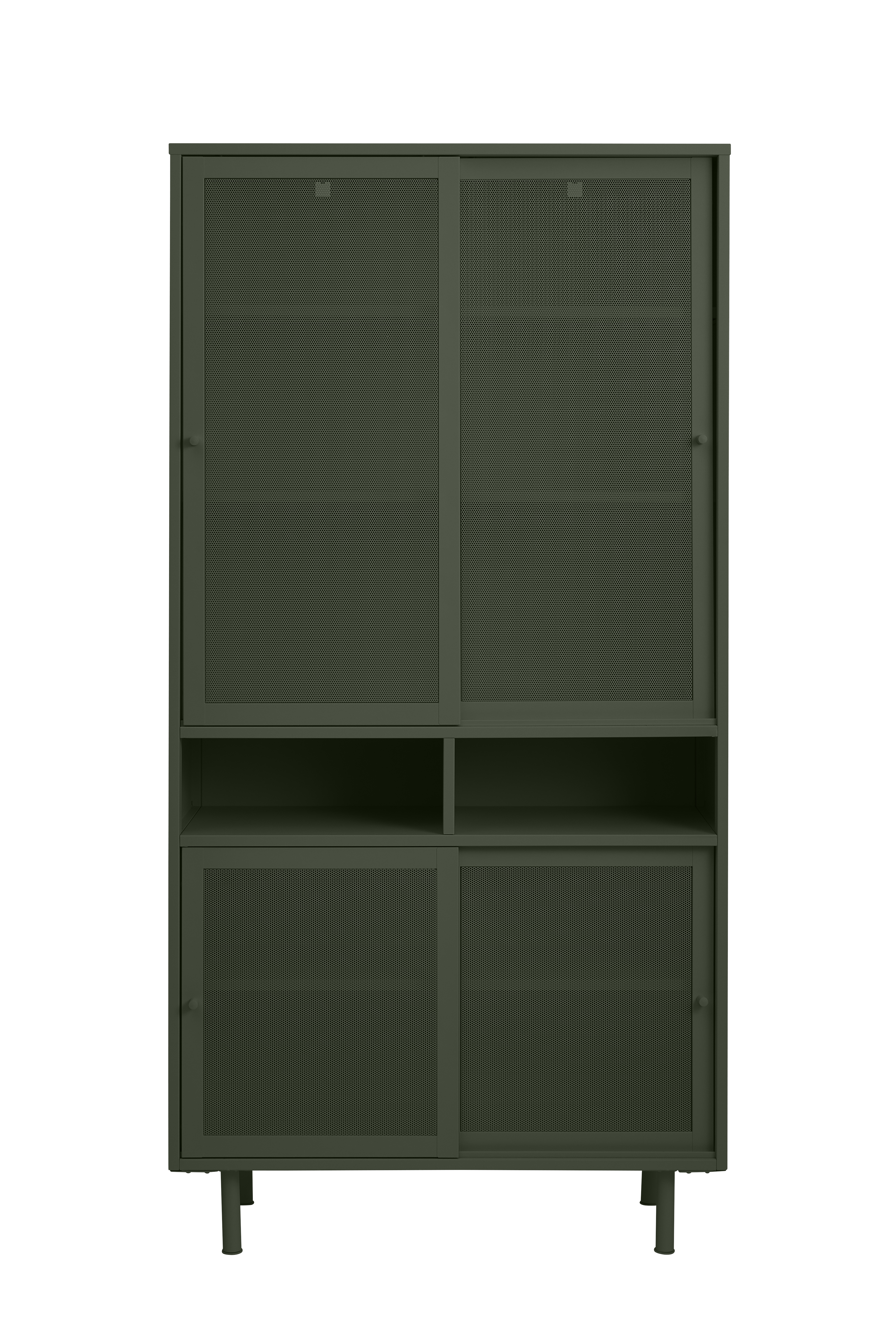 Szafka metalowa 2-drzwiowa VEEP - zielona - UN_50240000