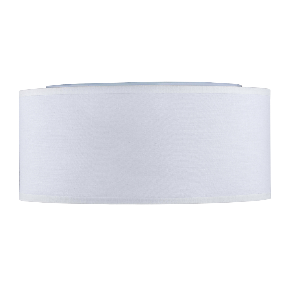 Lampa sufitowa RONDO biała z tkaniny okrągła 30x13cm - TK_3330