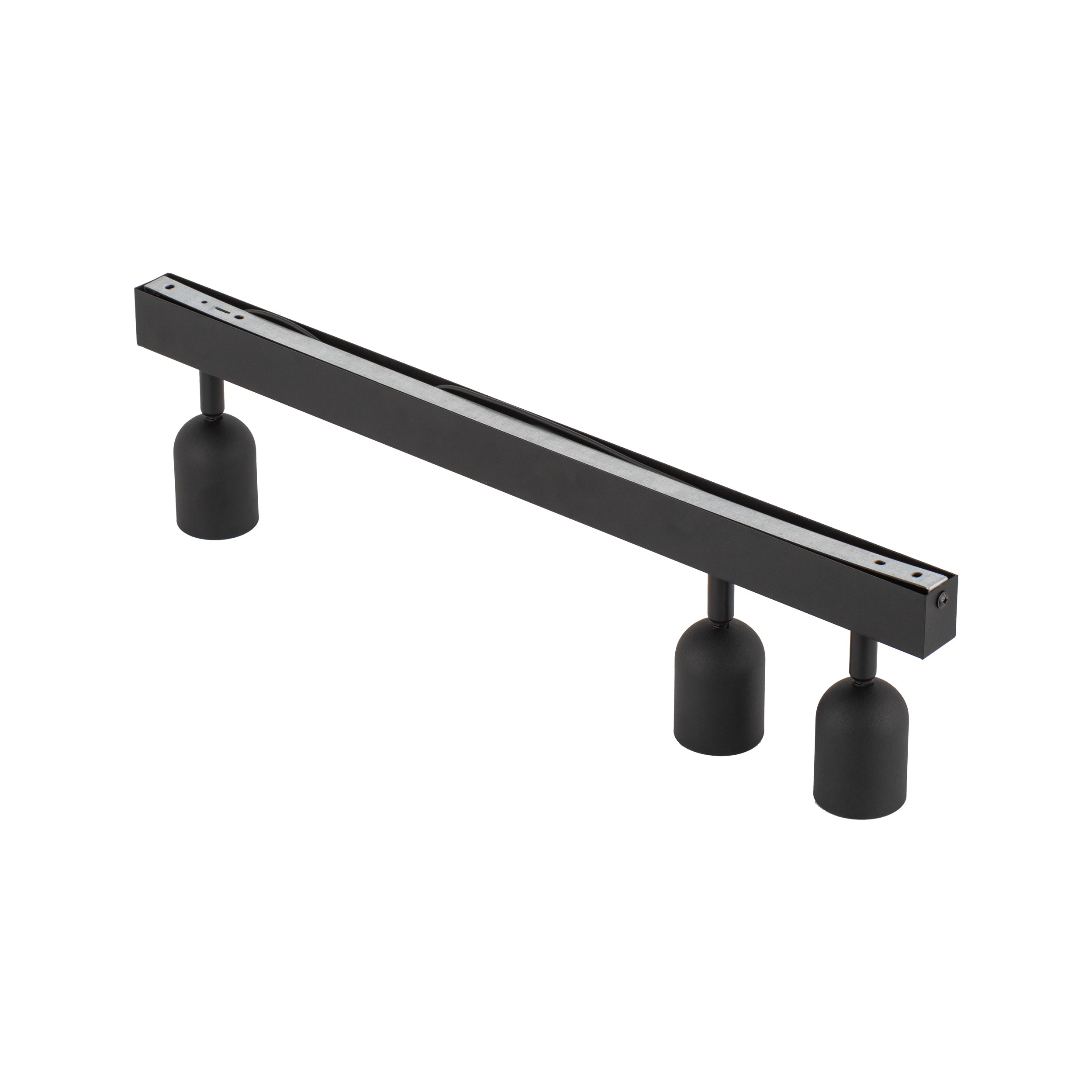 Lampa sufitowa TOP czarna na metalowej listwie regulowana 74x18x16cm - TK_4762