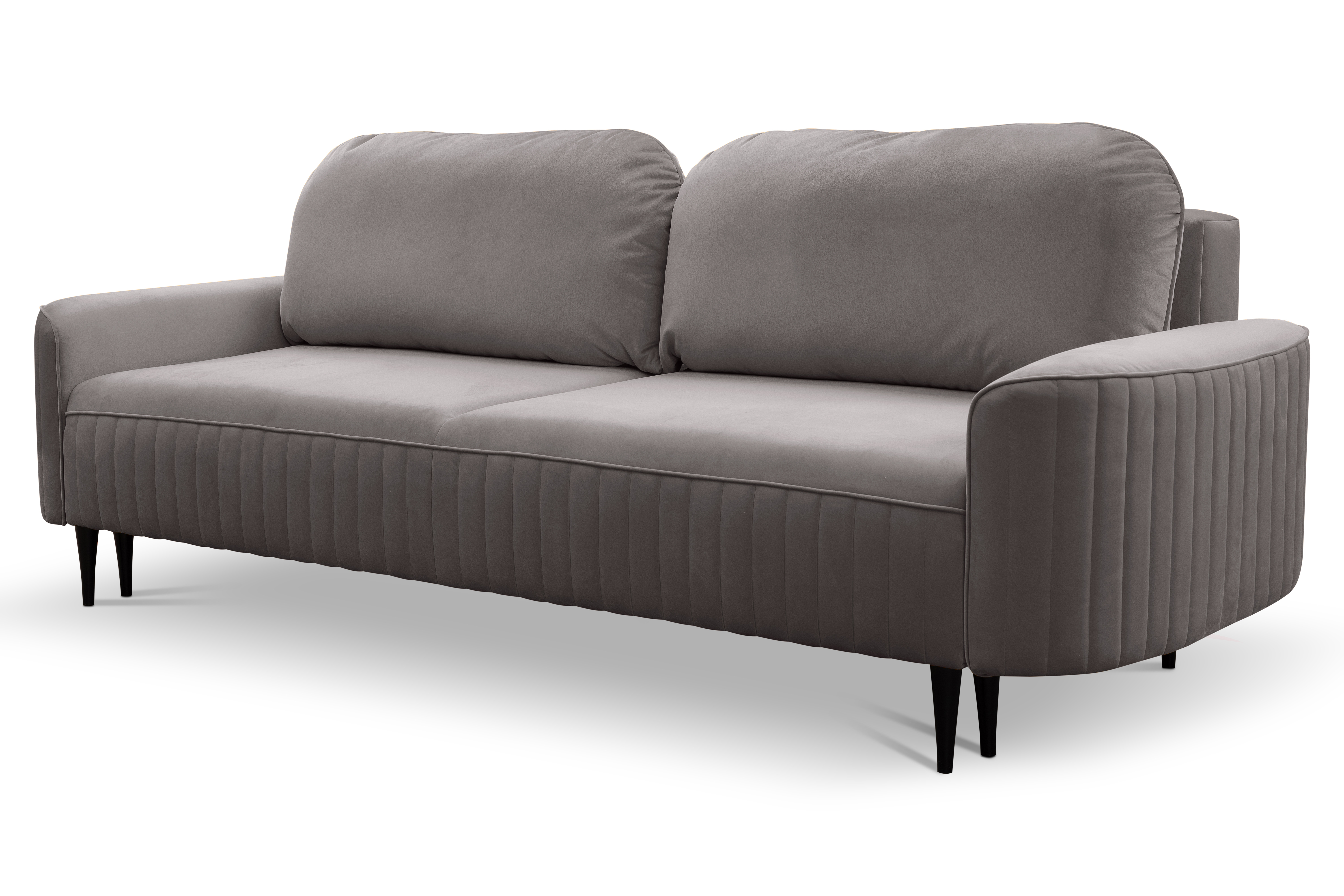 Sofa rozkładana VENA tkanina VELLUTO 16 szara