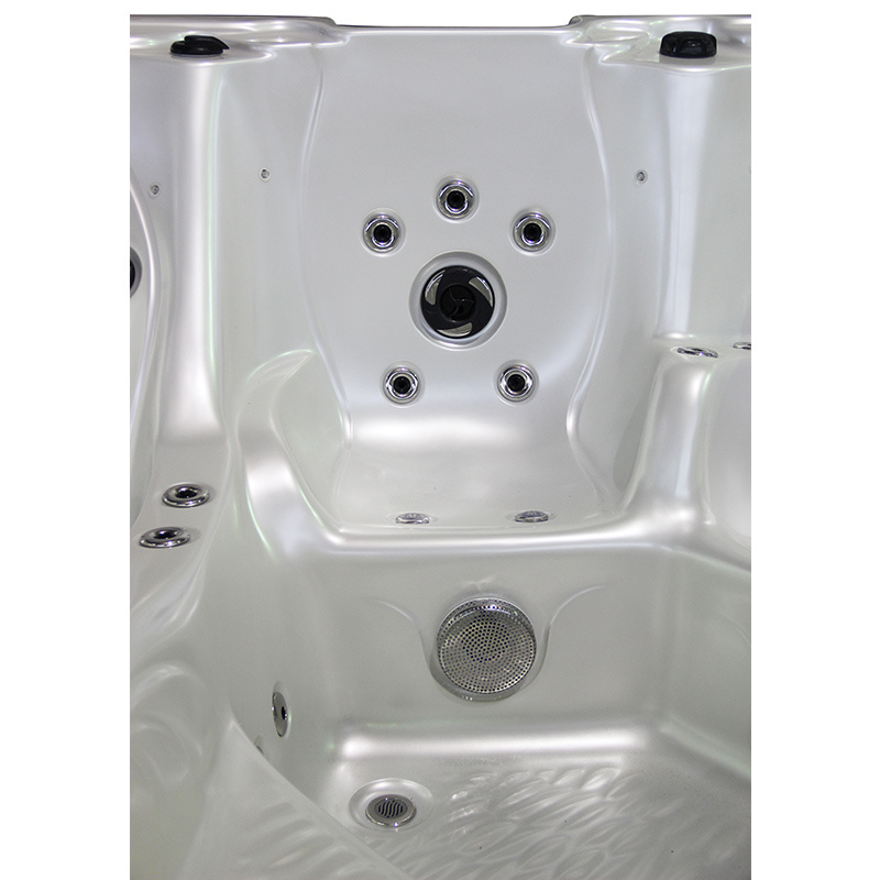Jacuzzi ogrodowe 5-os. z hydromasażem SPA-702 230x230 cm biały/antracyt - HS_SPA702-2516