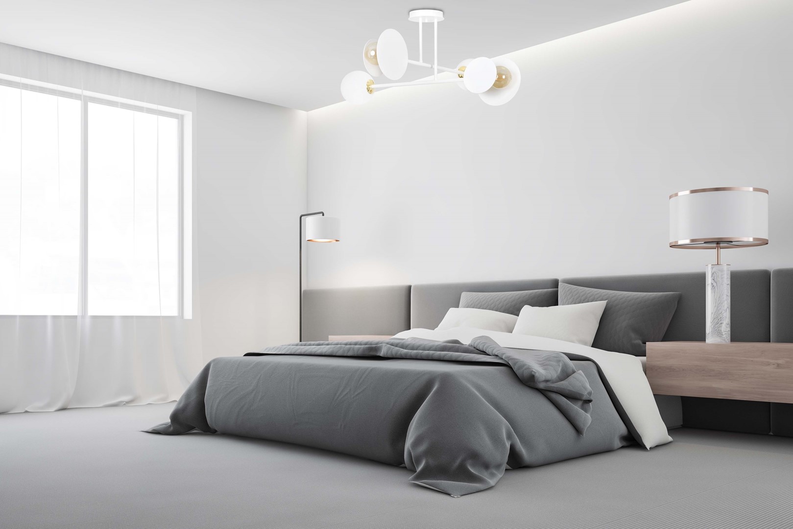 Lampa sufitowa MINERVA Biały 613/4 - 613/4