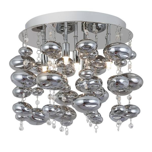 ELLI LAMPA SUFITOWA CHROME 1