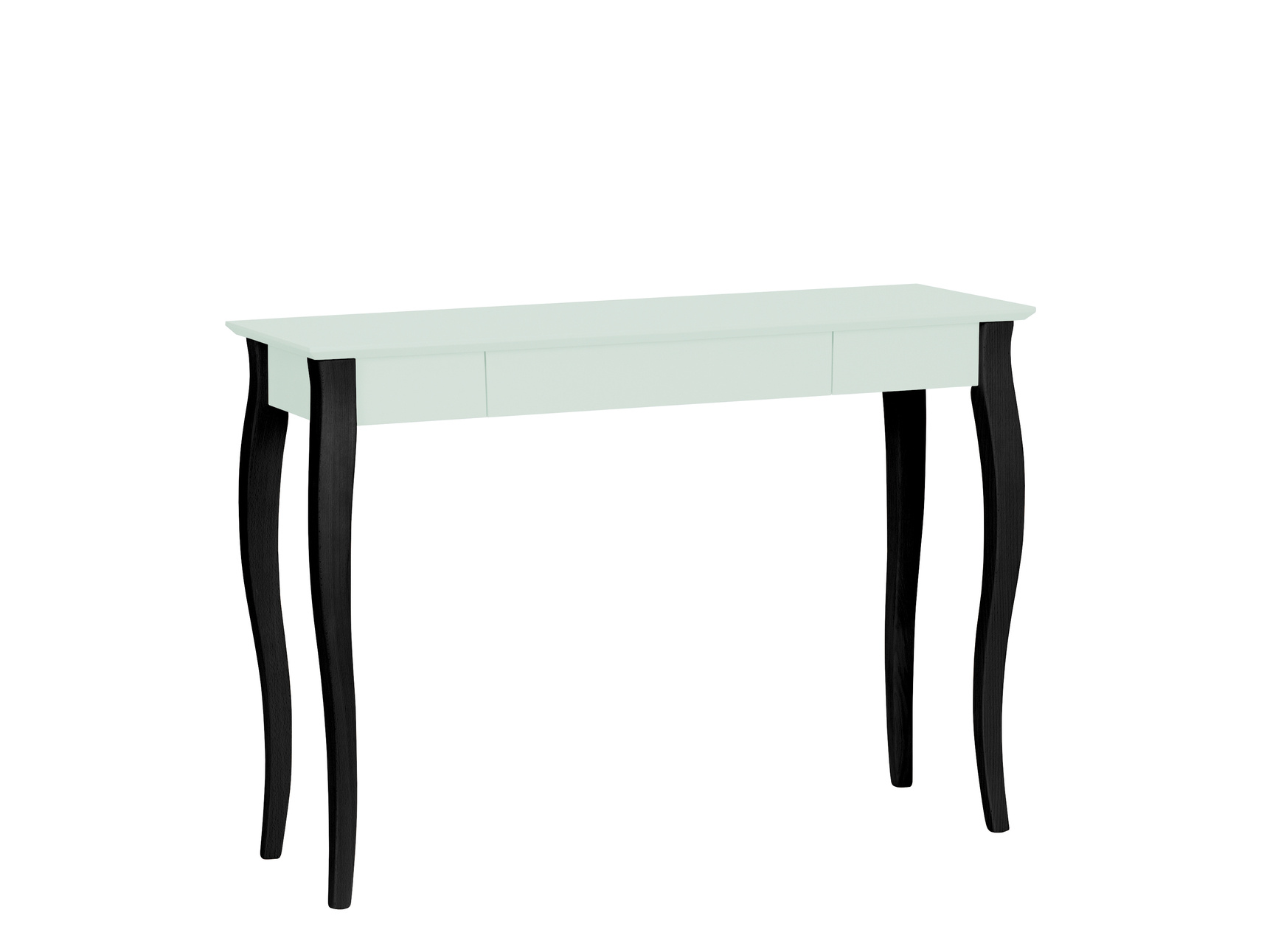 Biurko z szufladą LILLO 105x40cm miętowe czarne nogi